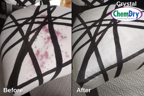 Upholstered chair cleaned by Crystal Chem-Dry in Long Island, NY